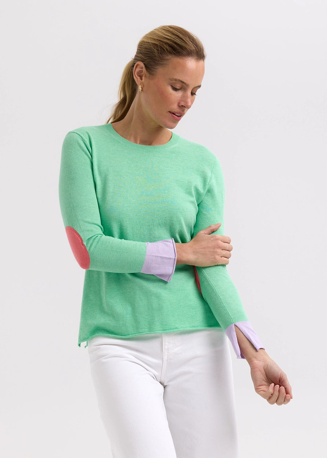 Zaket & Plover Elbow Patch Jumper ZP7707