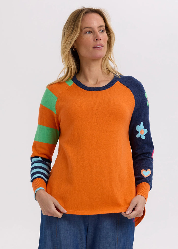 Zaket & Plover My Happy Jumper in Cumquat ZP7710