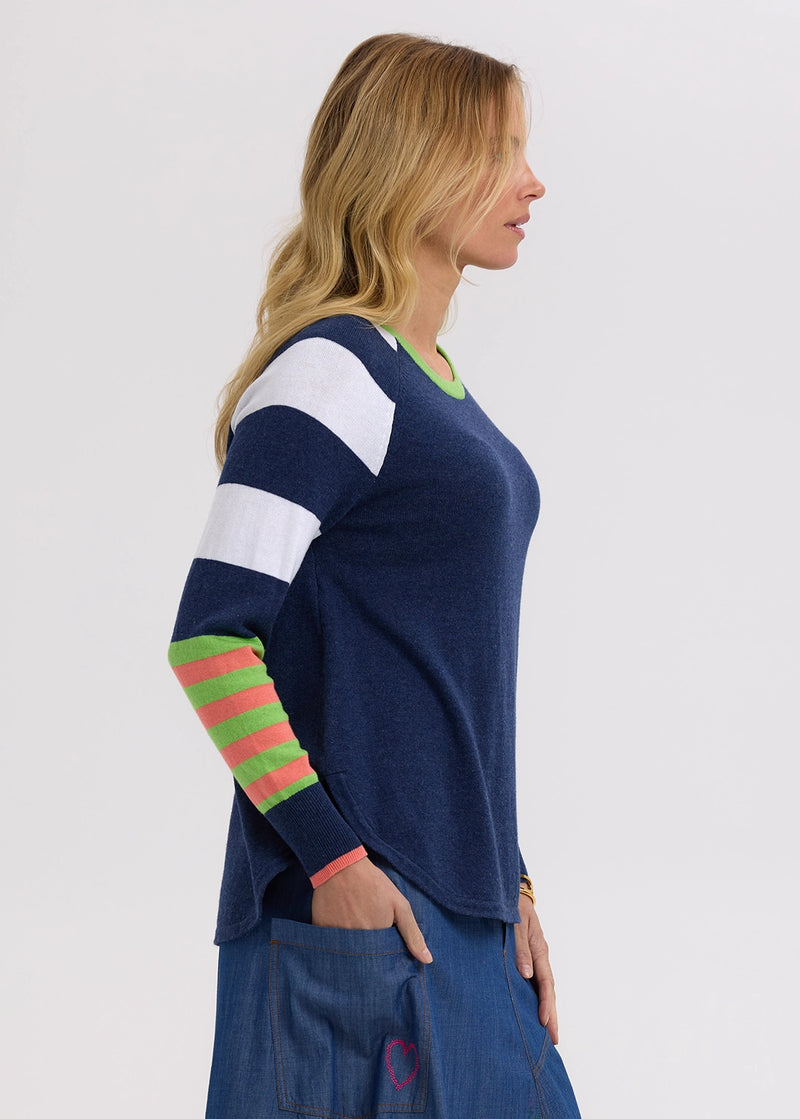 Zaket & Plover My Happy Jumper in Denim ZP7710
