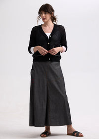 Zaket & Plover Holey Cardigan in Black ZP7715