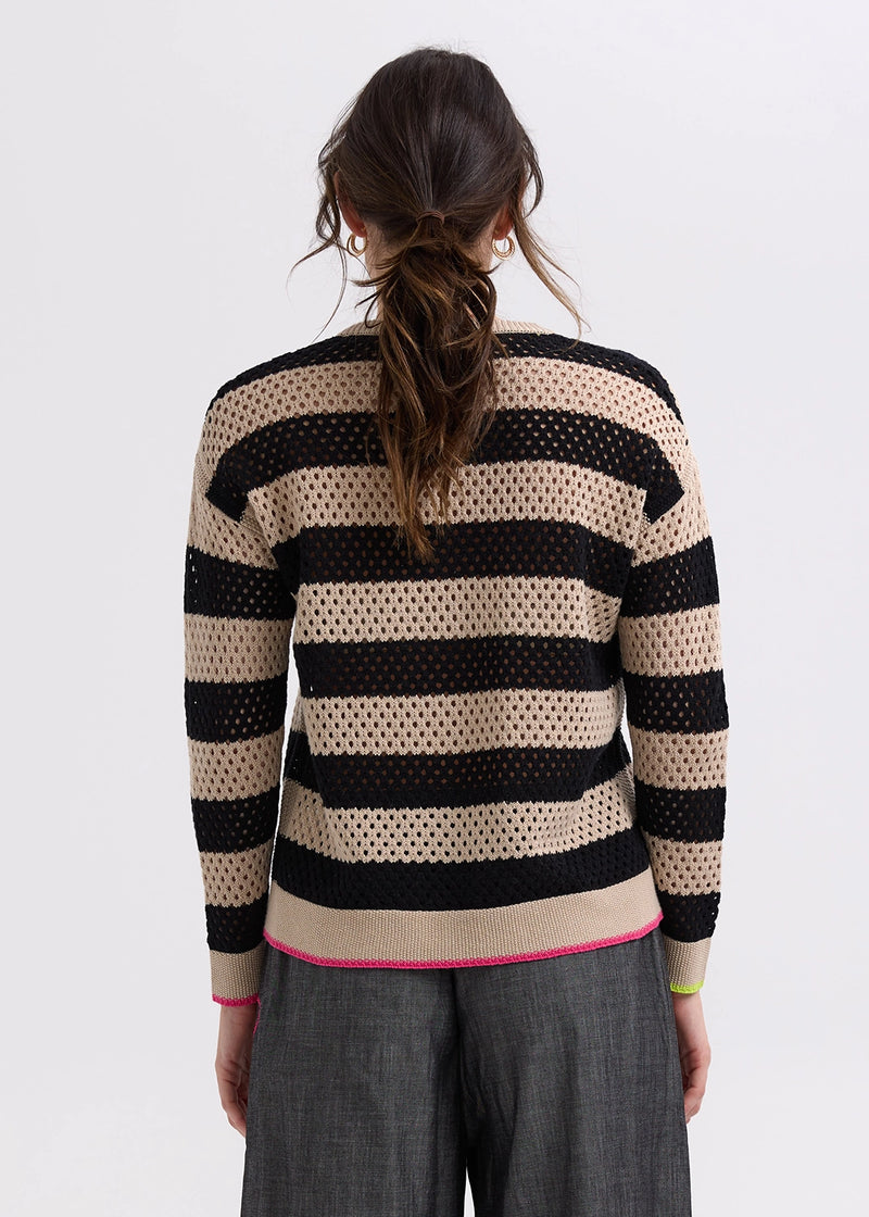 Zaket & Plover Pointelle Zip Cardigan ZP7718