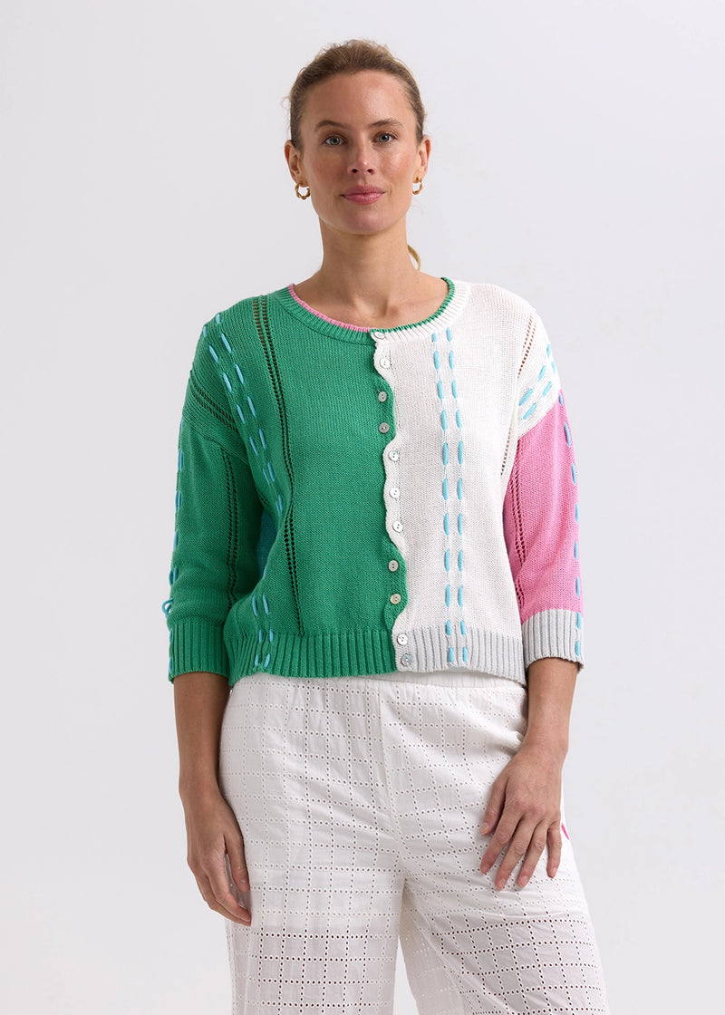 Zaket & Plover Thread Detail Cardigan ZP7719