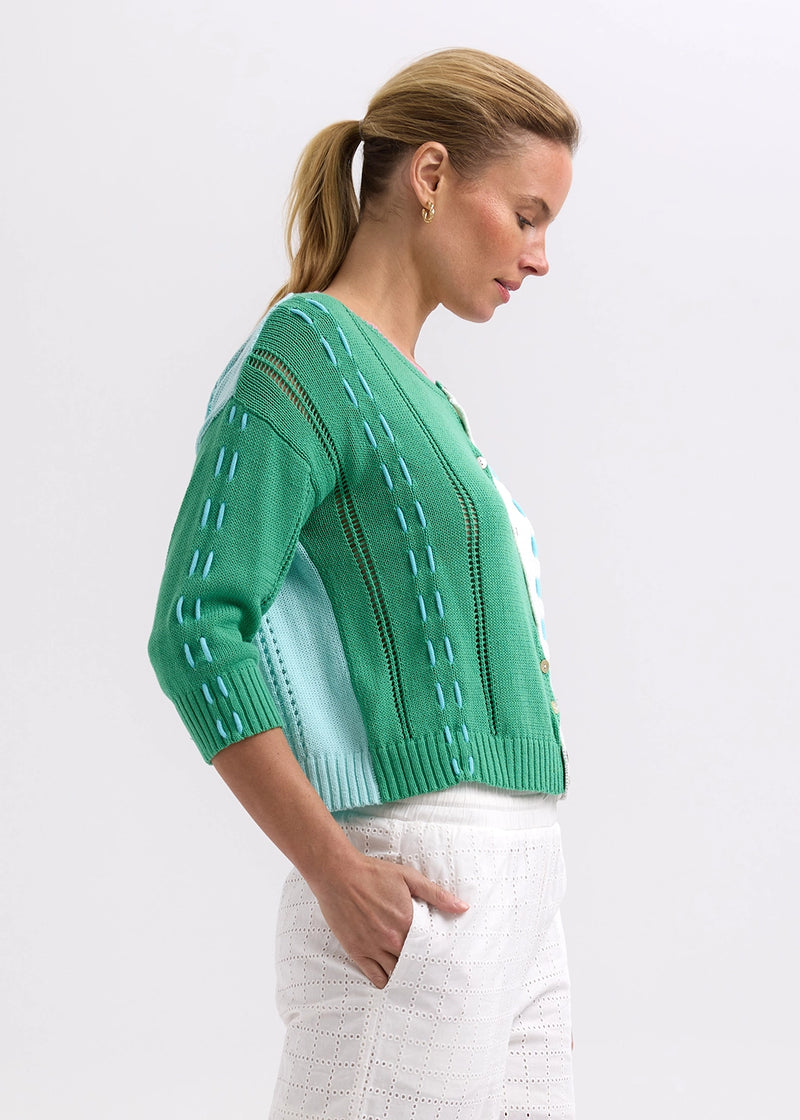 Zaket & Plover Thread Detail Cardigan ZP7719
