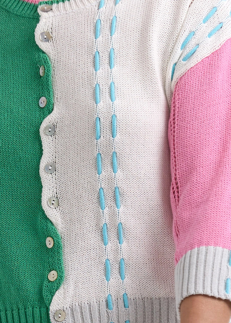 Zaket & Plover Thread Detail Cardigan ZP7719