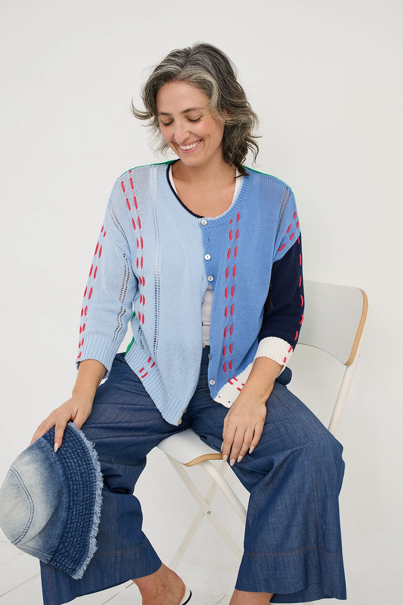 Zaket & Plover Thread Detail Cardigan ZP7719