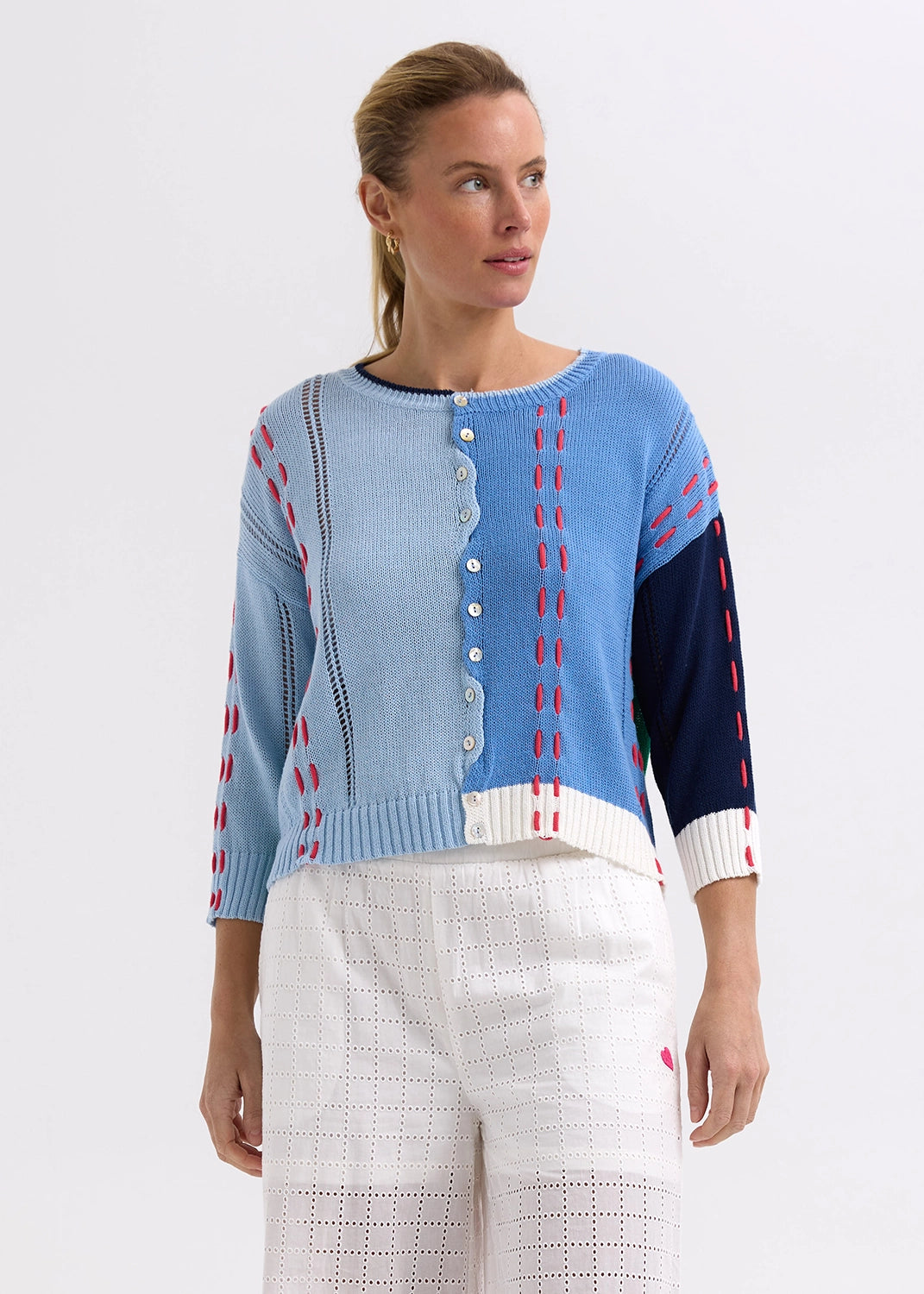 Zaket & Plover Thread Detail Cardigan ZP7719