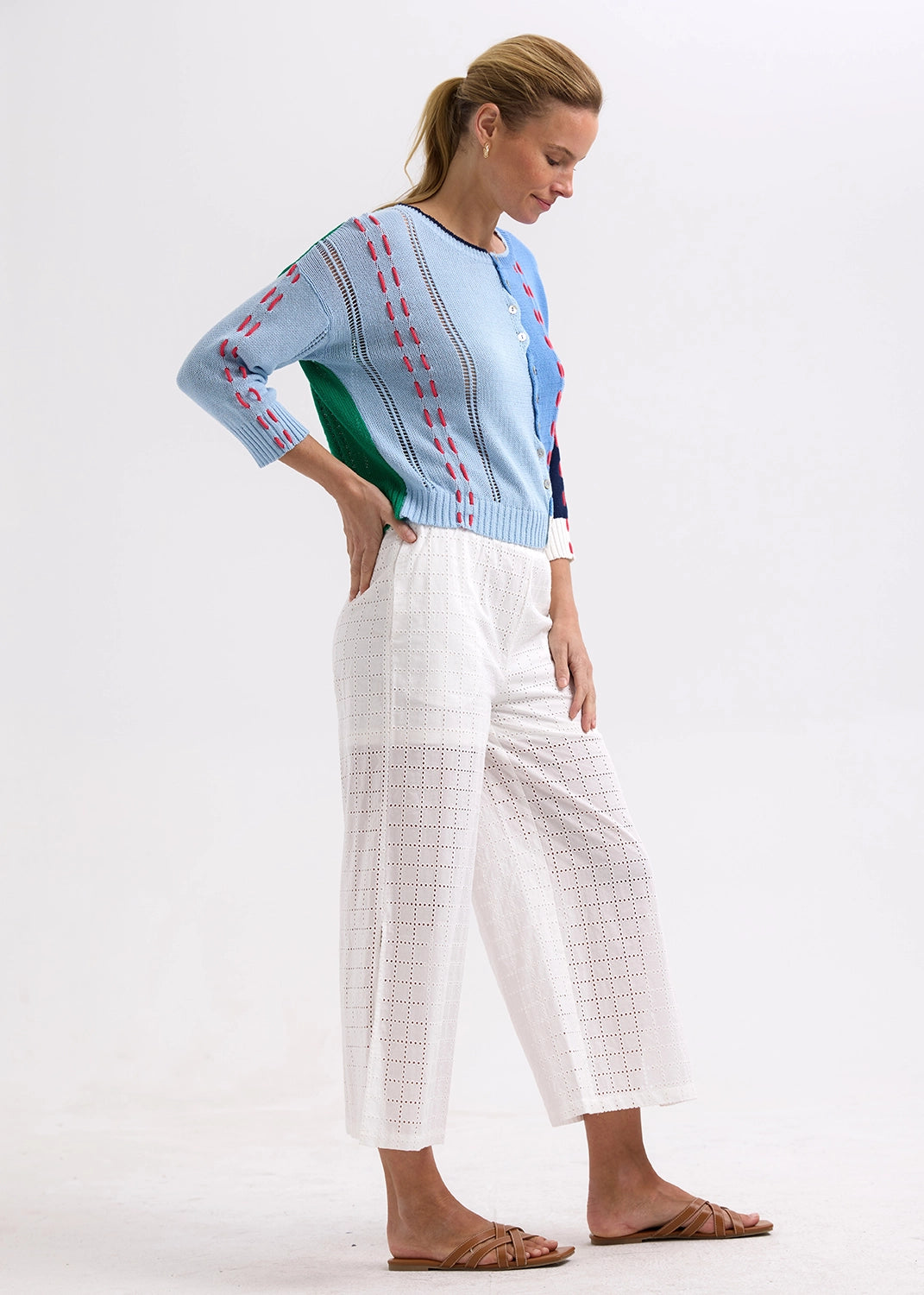 Zaket & Plover Thread Detail Cardigan ZP7719