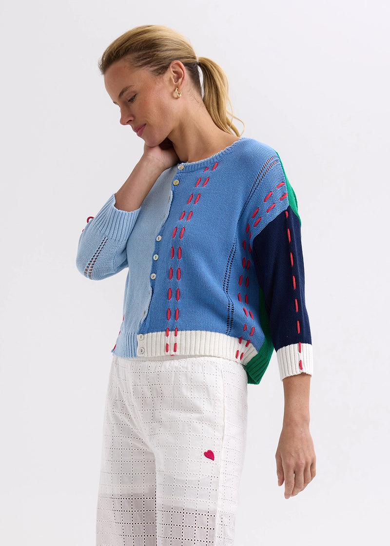 Zaket & Plover Thread Detail Cardigan ZP7719