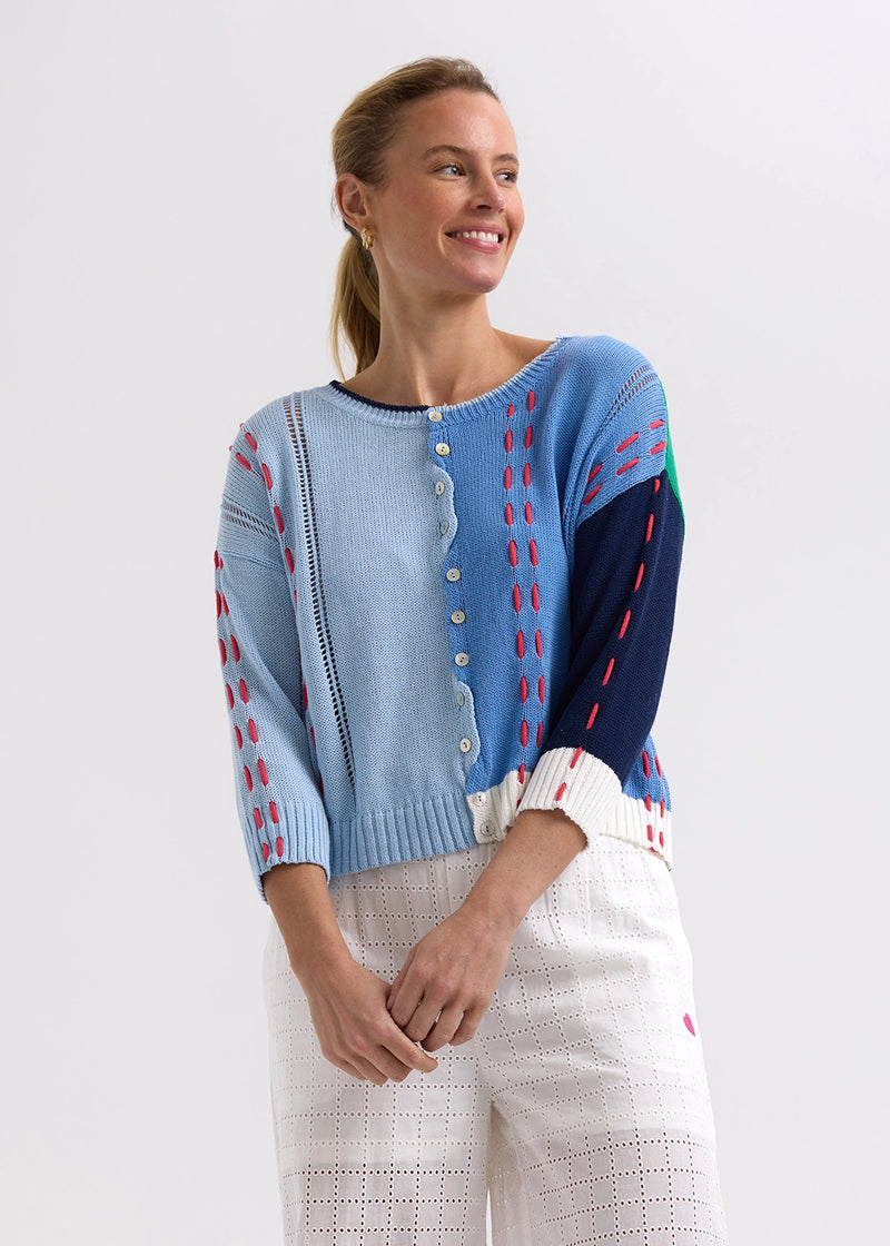 Zaket & Plover Thread Detail Cardigan ZP7719