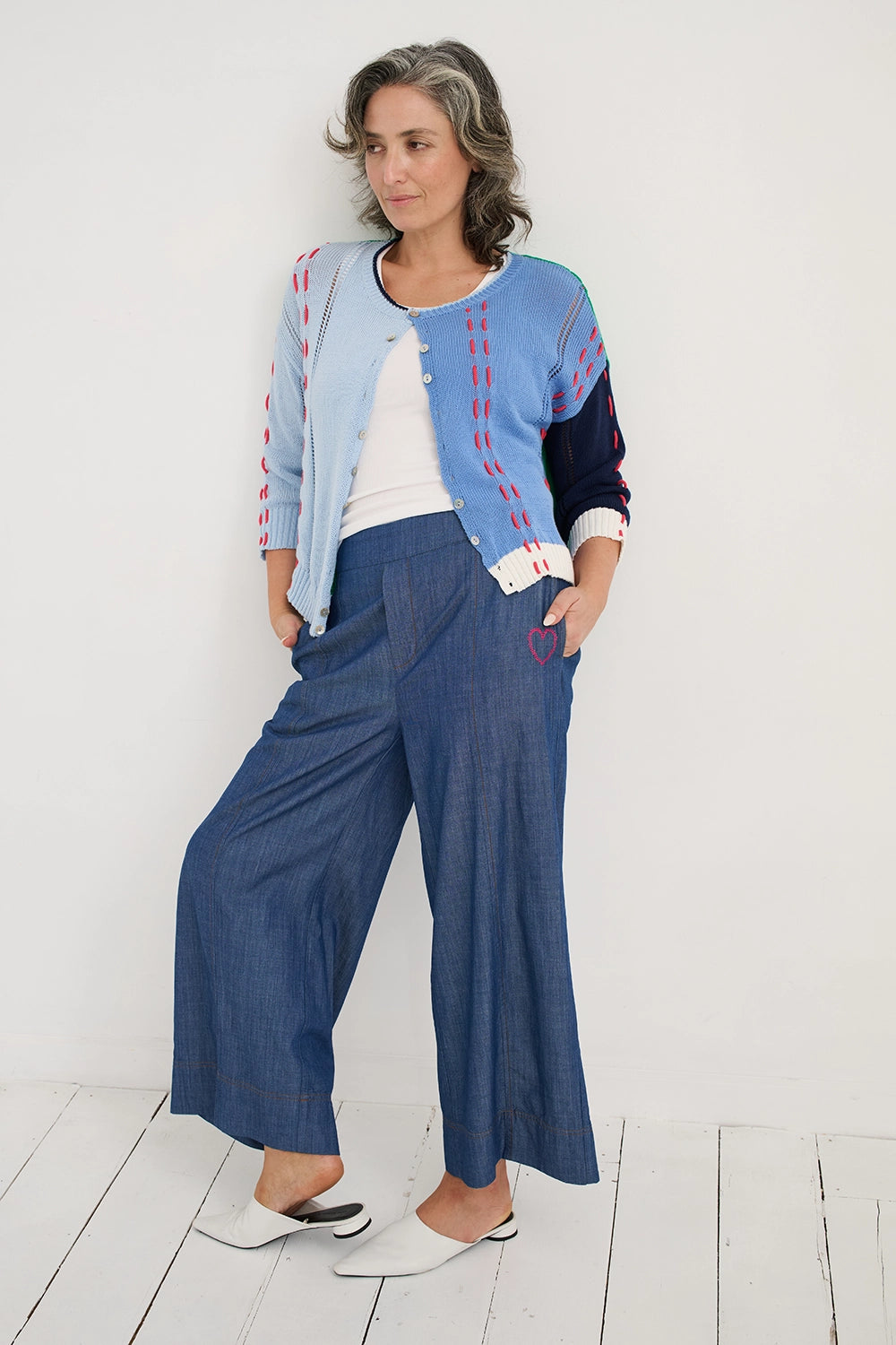 Zaket & Plover Thread Detail Cardigan ZP7719