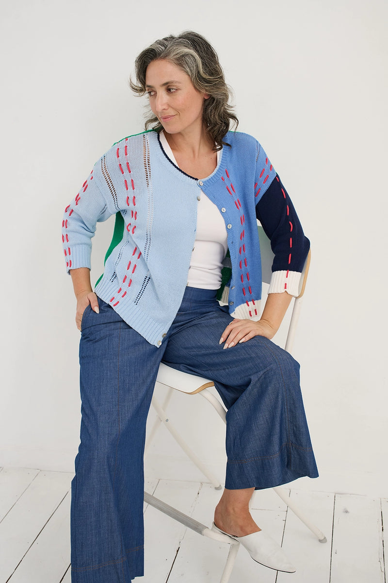 Zaket & Plover Thread Detail Cardigan ZP7719