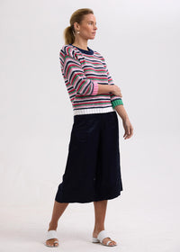 Zaket & PloverChunky Stripe Jumper in Navy ZP7720