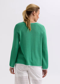 Zaket & Plover Trim A-Line Knit in Apple ZP7721