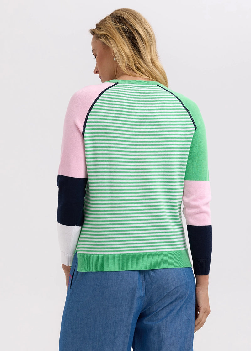 Zaket & Plover Breton Jumper in Apple ZP7724