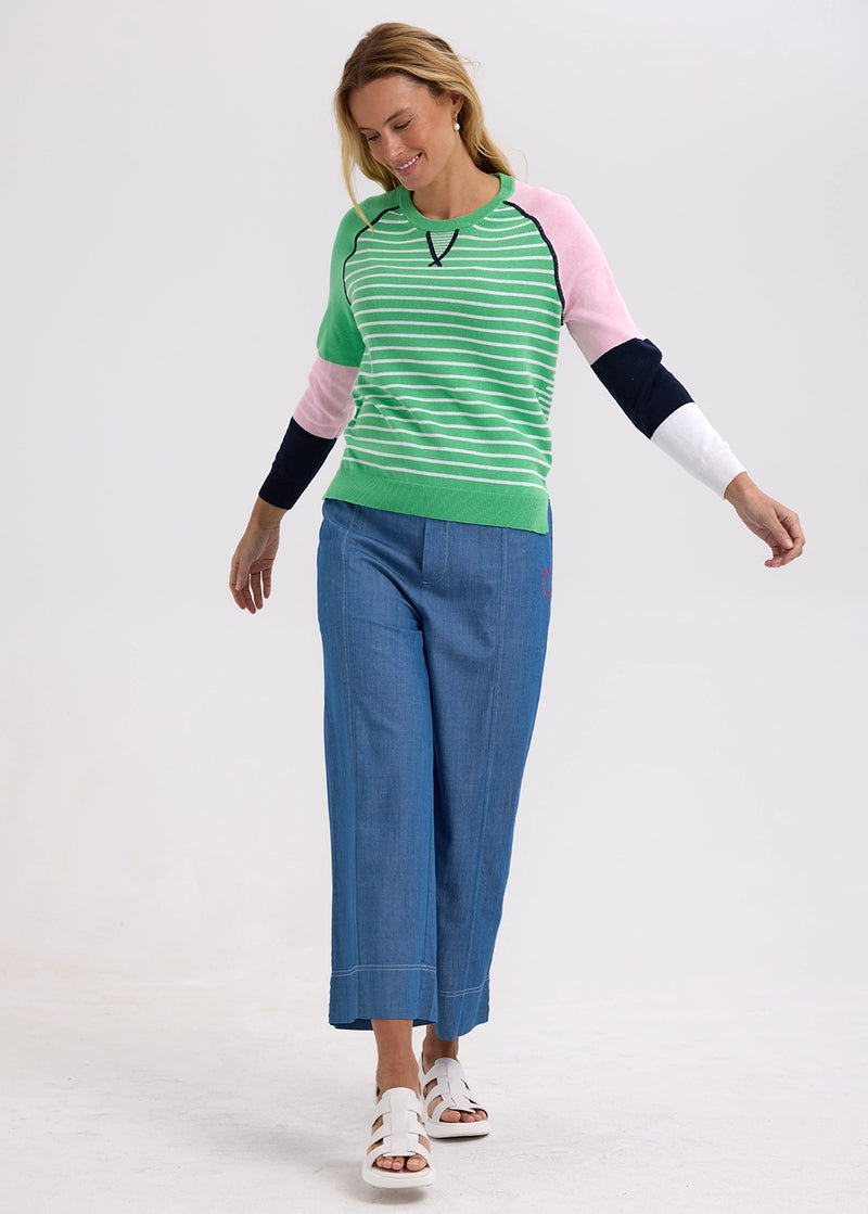 Zaket & Plover Breton Jumper in Apple ZP7724