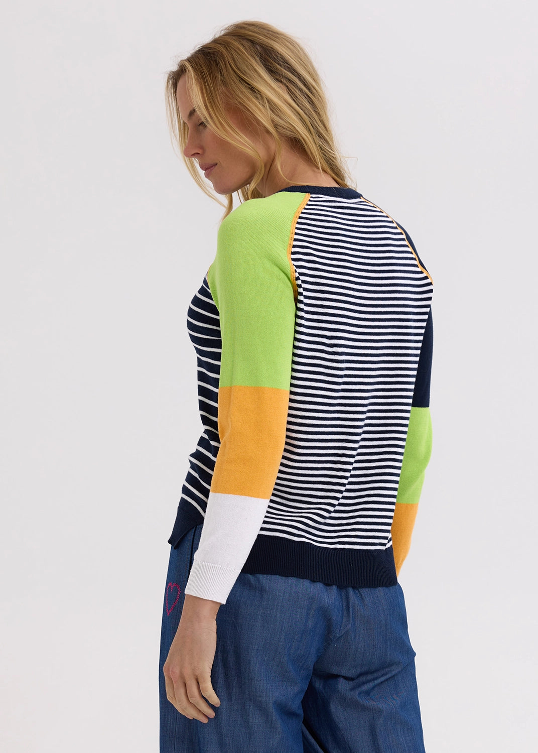 Zaket & Plover Breton Jumper in Navy ZP7724