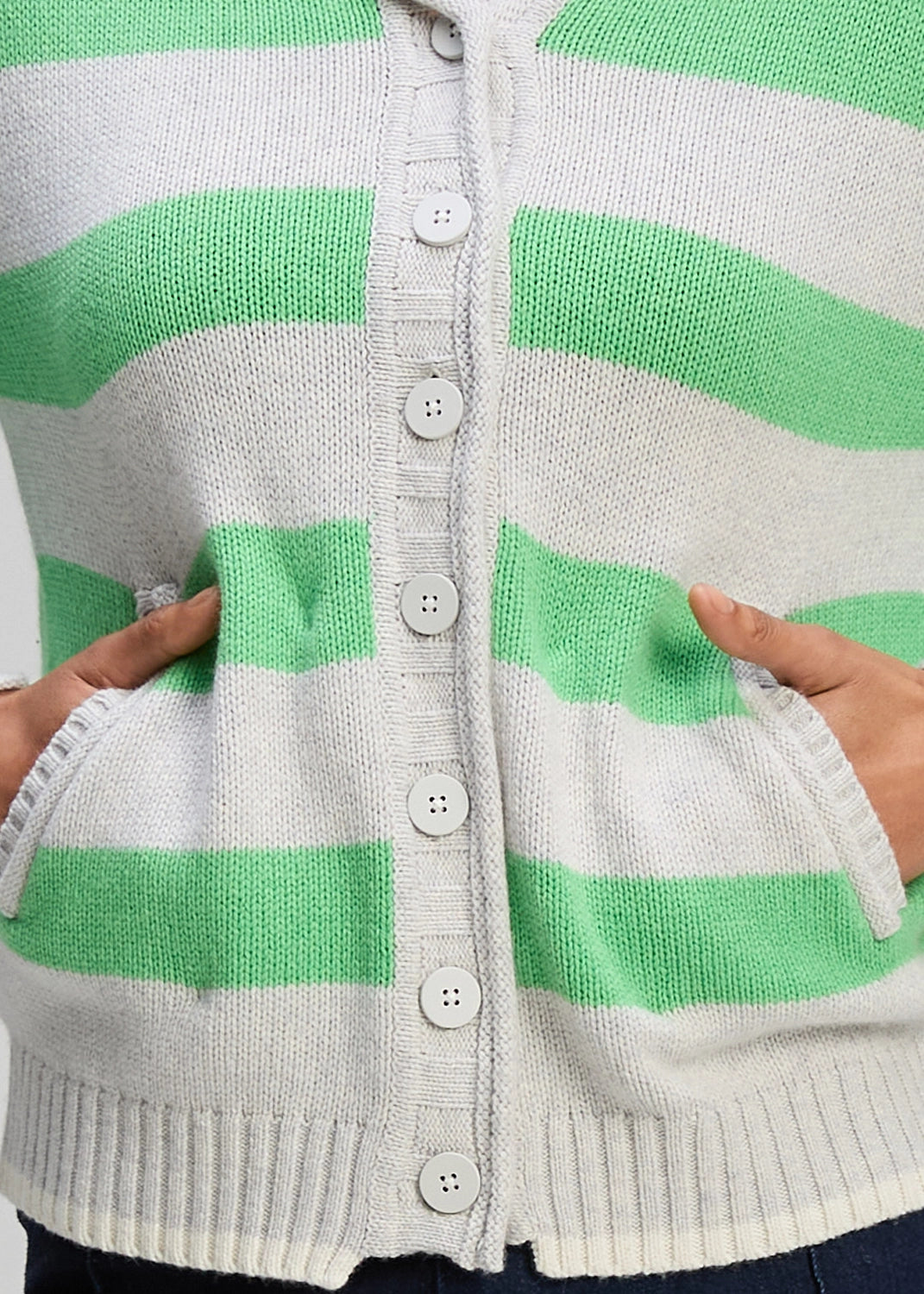 Zaket & Plover Easy Stripes Hoodie In Mercury Zp8104