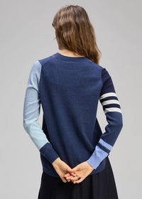 Zaket & Plover Pocket Detail Jumper In Denim Zp8124