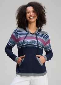 Zaket & Plover Apres Hoodie In Dk Denim Zp8129