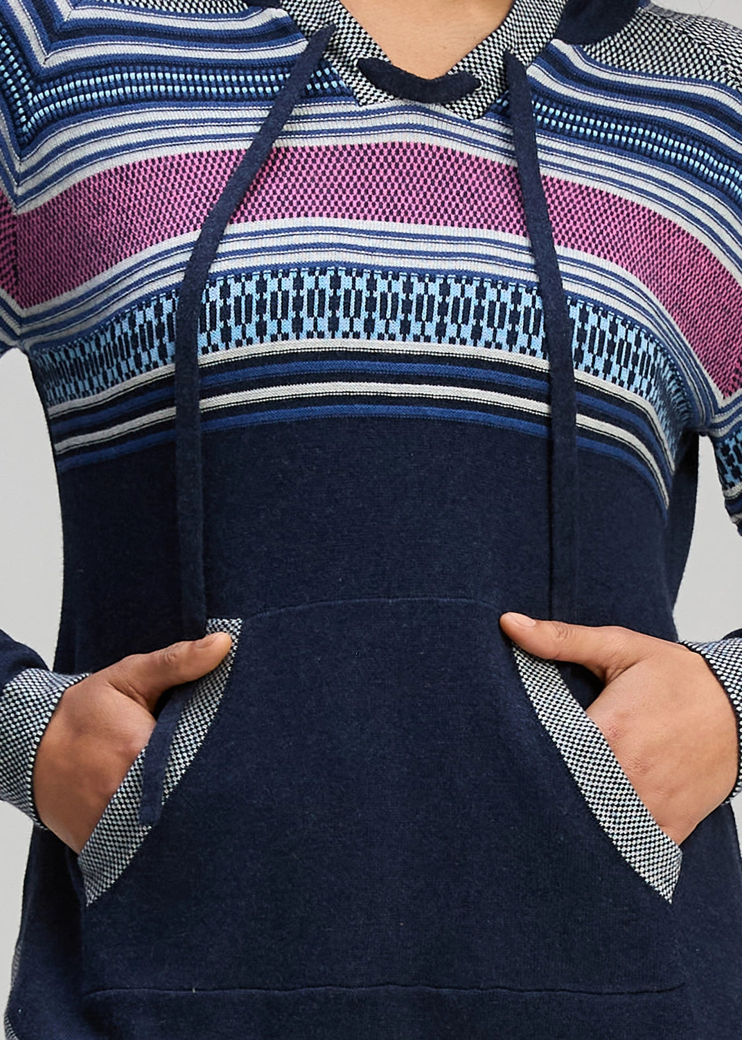 Zaket & Plover Apres Hoodie In Dk Denim Zp8129