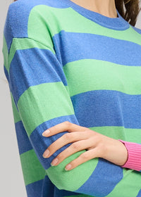 Zaket & Plover Stripe Clash In Blueberry Zp8133