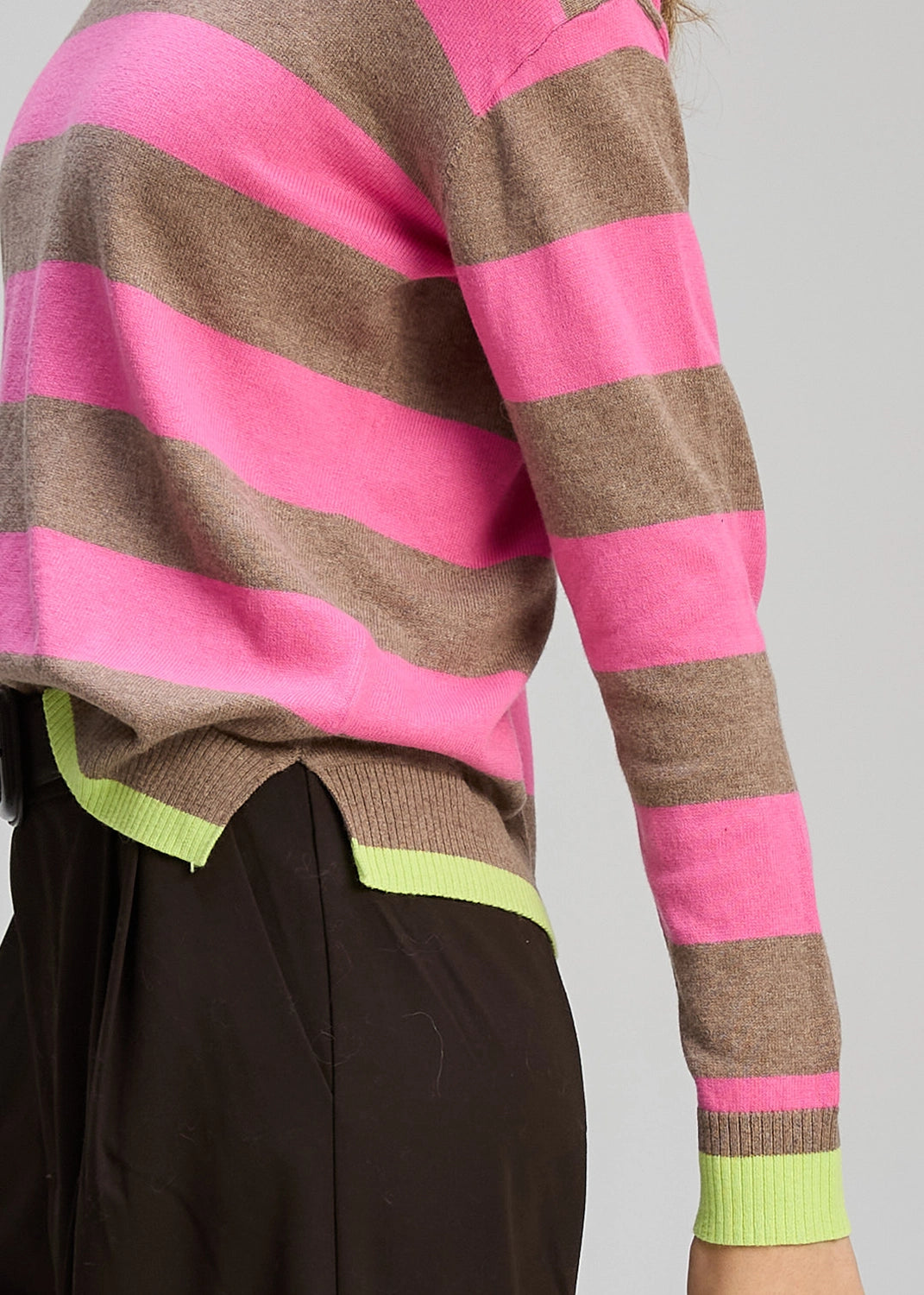 Zaket & Plover Stripe Clash In Walnut Zp8133