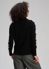 Zaket & Plover Graphic Neck Cord In Black Zp8136