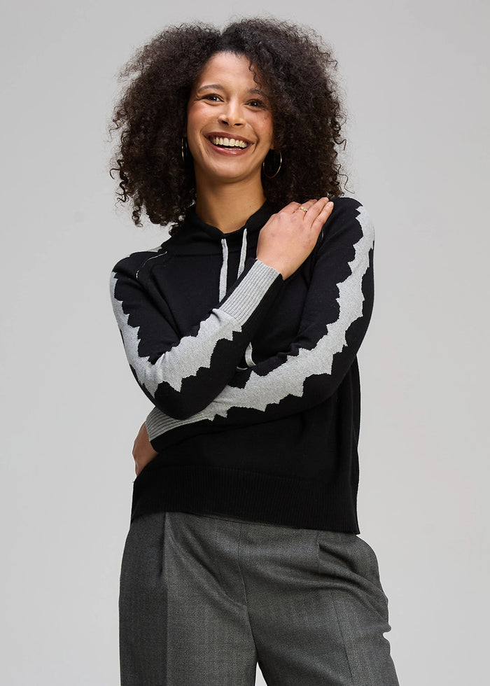 Zaket & Plover Graphic Neck Cord In Black Zp8136