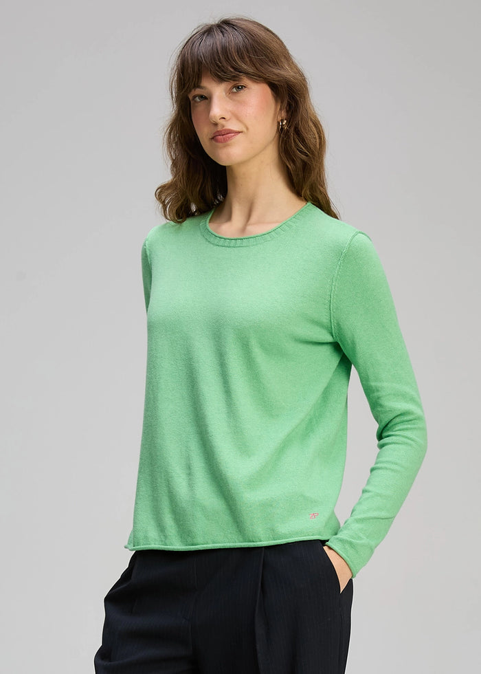 Zaket & Plover Crew Essential In Basil Zp8145