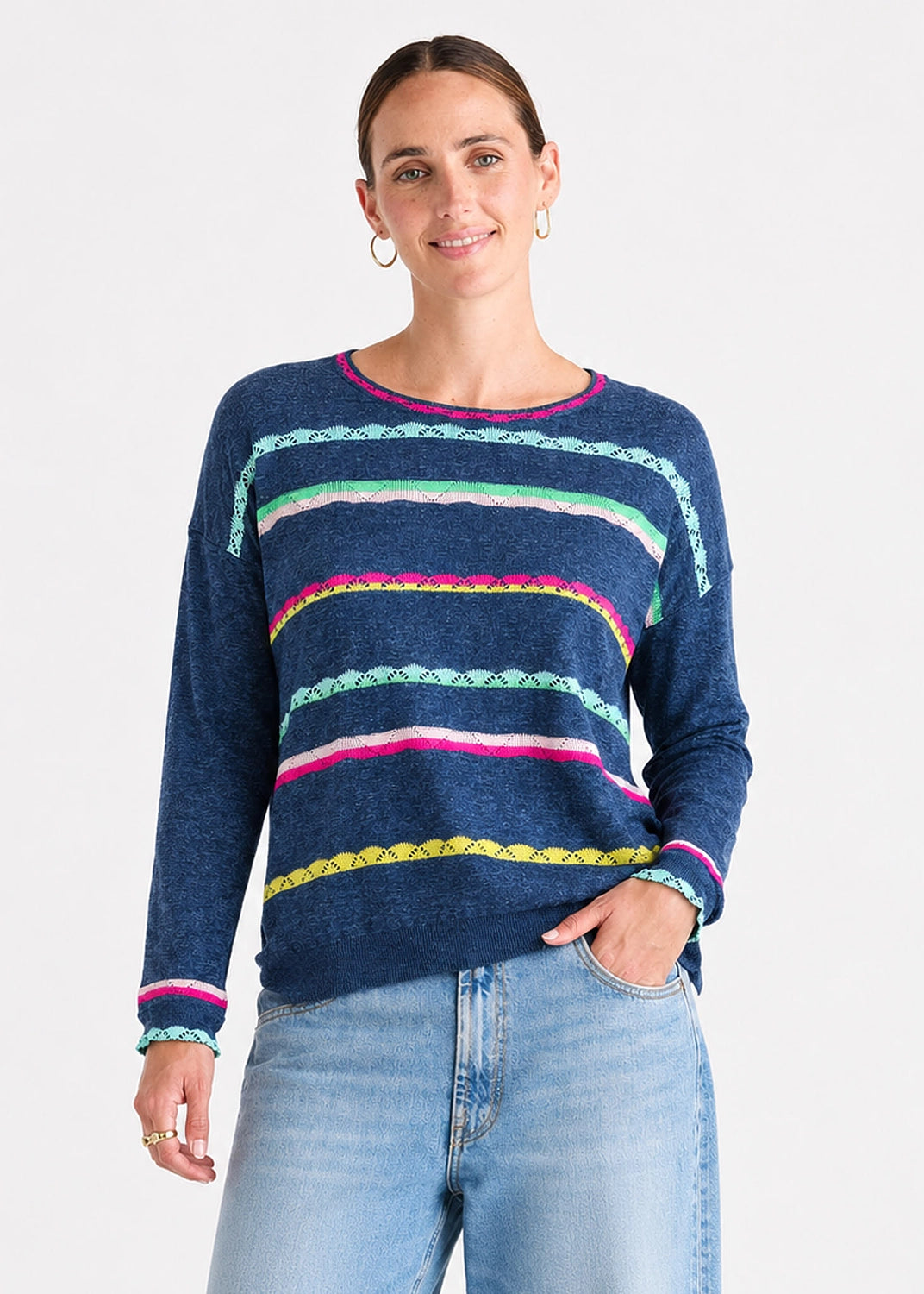 Zaket & Plover Lace Pop In Denim ZP8807