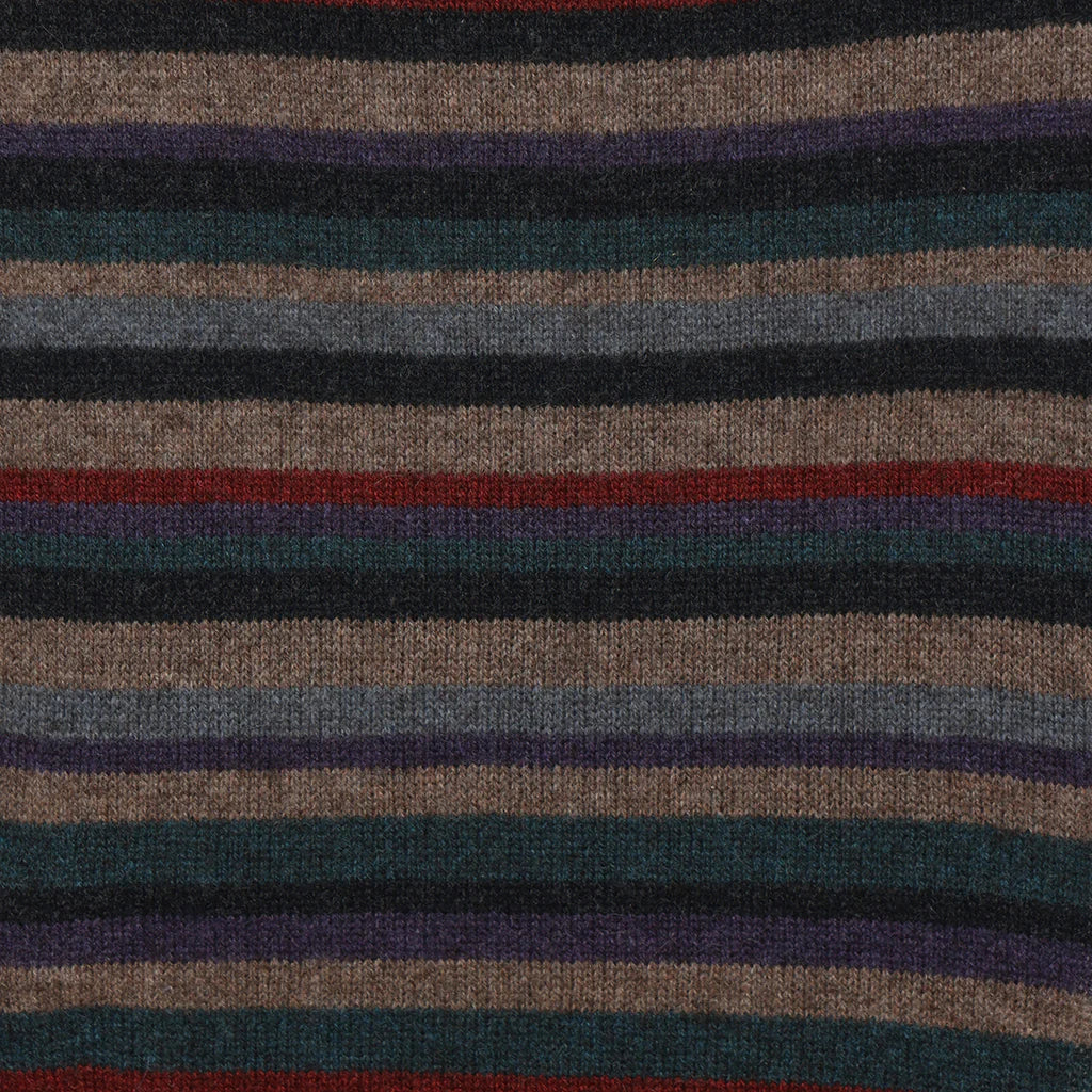 Mansted Zett Yak Stripe Scarf in Mushroom