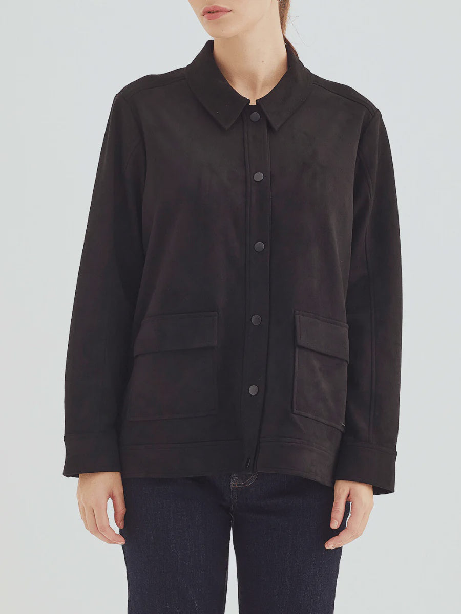 Verge Alina Jacket- No Contrast Collar in Black 1081UBR