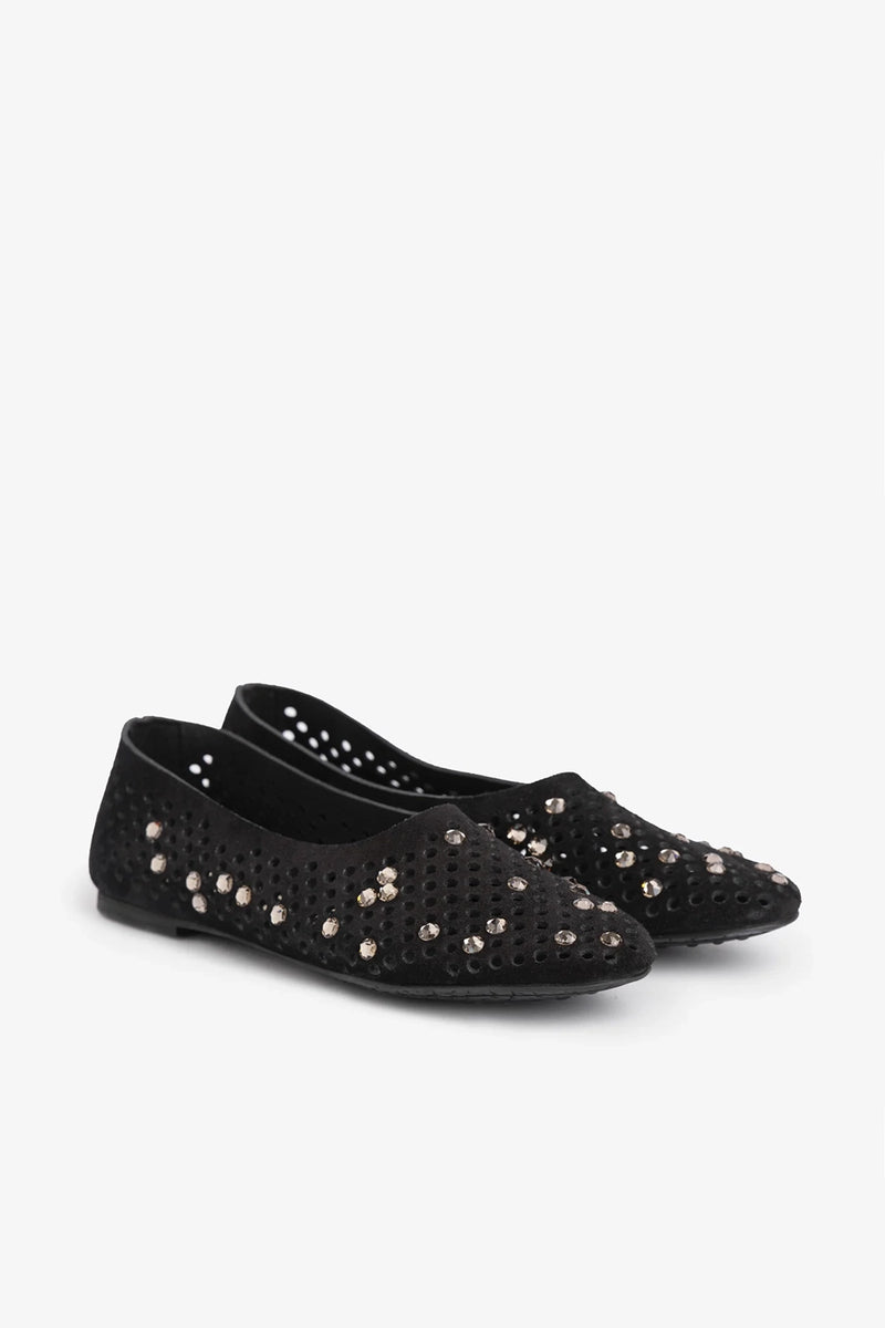 Pedro Garcia Ballerina Shoe with Embellishment Ariane