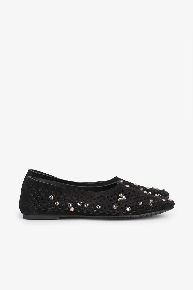 Pedro Garcia Ballerina Shoe with Embellishment Ariane