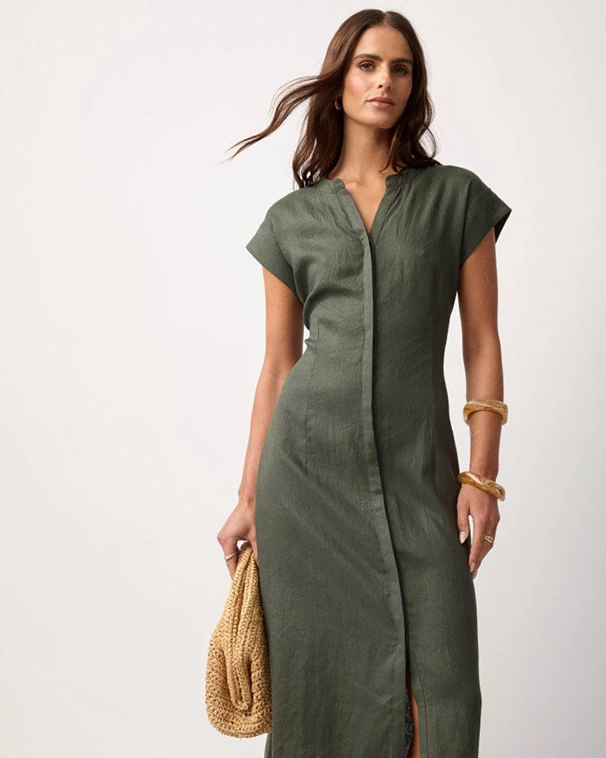 Yarra Trail Bodhi Dress in Nori YTWN9630