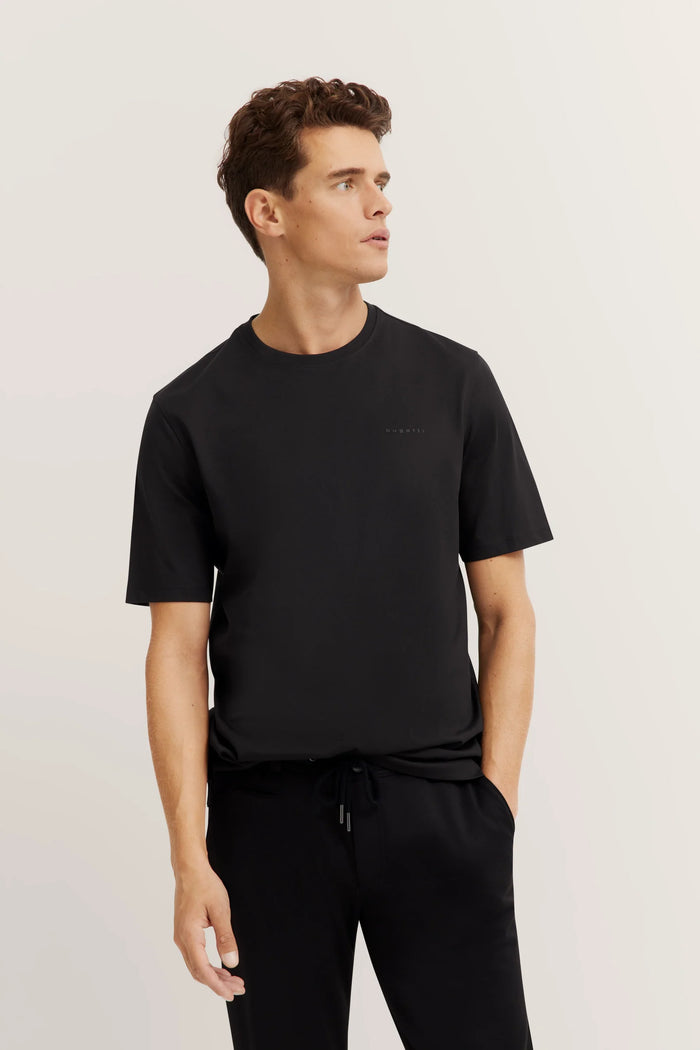 Bugatti Crew Neck TShirt in Black 8350-95040-290