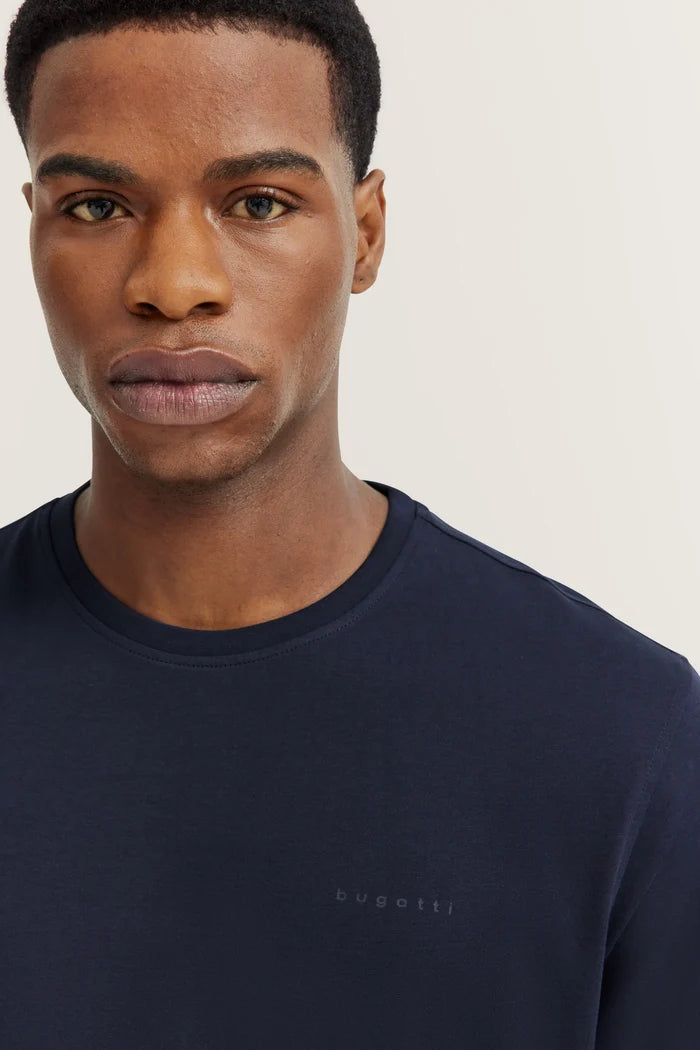 Bugatti Crew Neck TShirt in Navy 8350-95040-390
