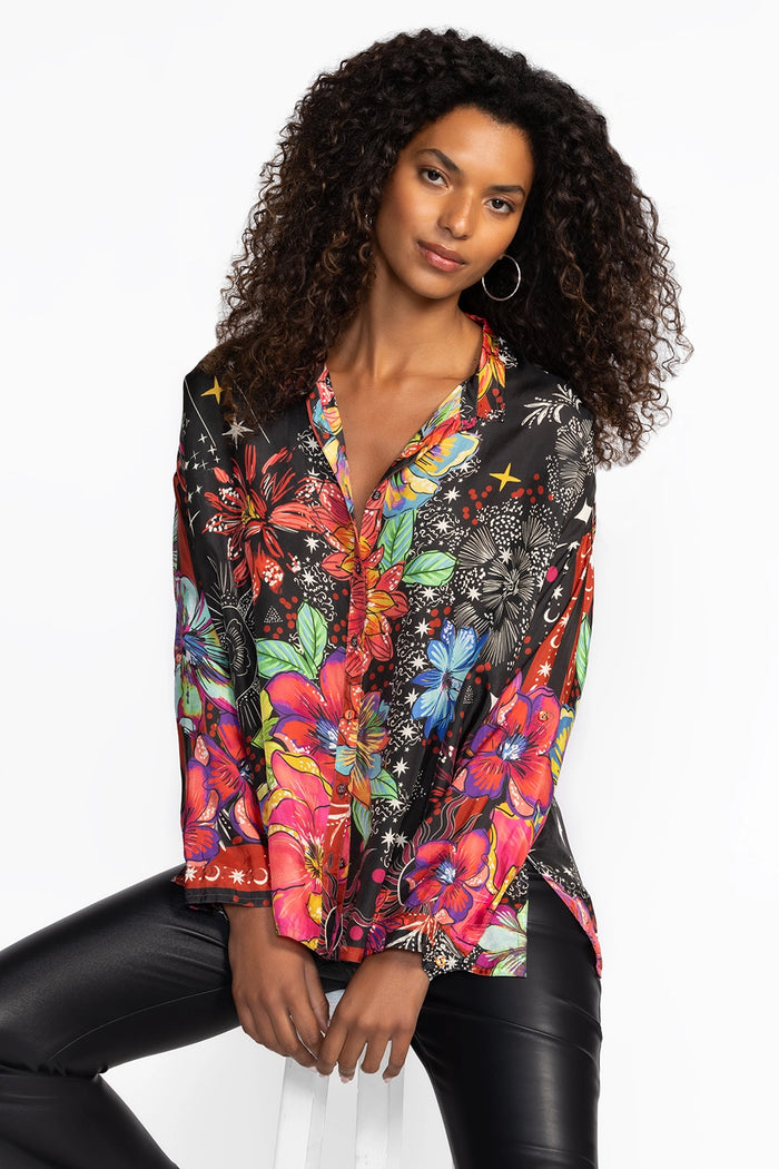 Johnny Was Audrey Oversized Blouse - Starry Night C10824-O