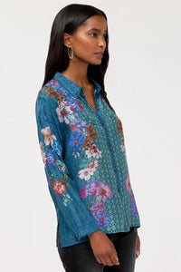 Johnny Was The Audrey Button Up Shirt - Dewflower C11526-7- Pre-Order September Delivery