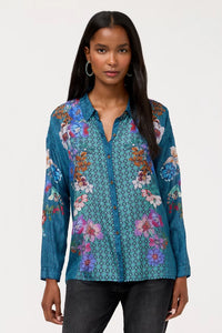 Johnny Was The Audrey Button Up Shirt - Dewflower C11526-7- Pre-Order September Delivery