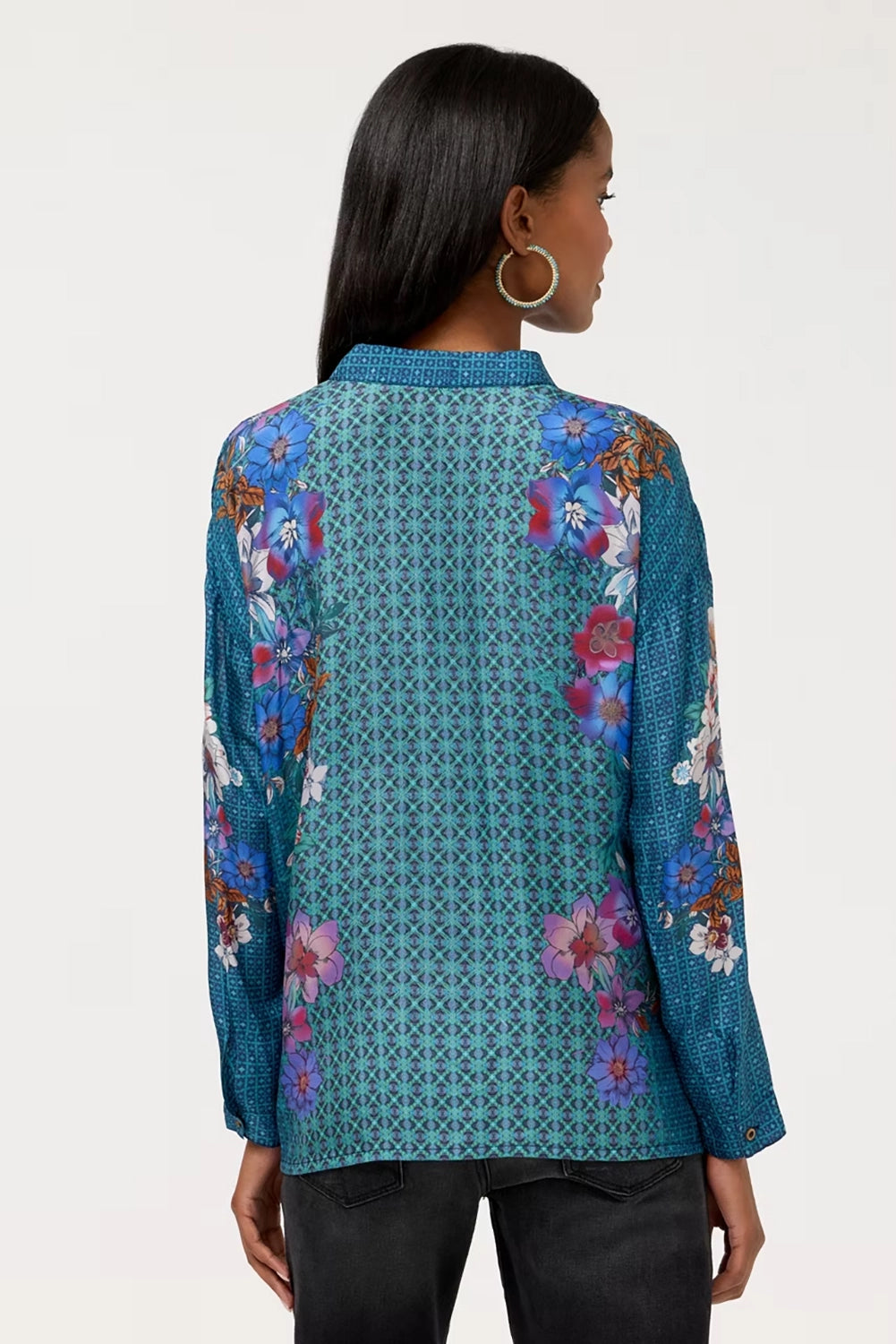 Johnny Was The Audrey Button Up Shirt - Dewflower C11526-7- Pre-Order September Delivery