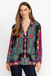 Johnny Was Rose Spark Seline Button Down C12924-3
