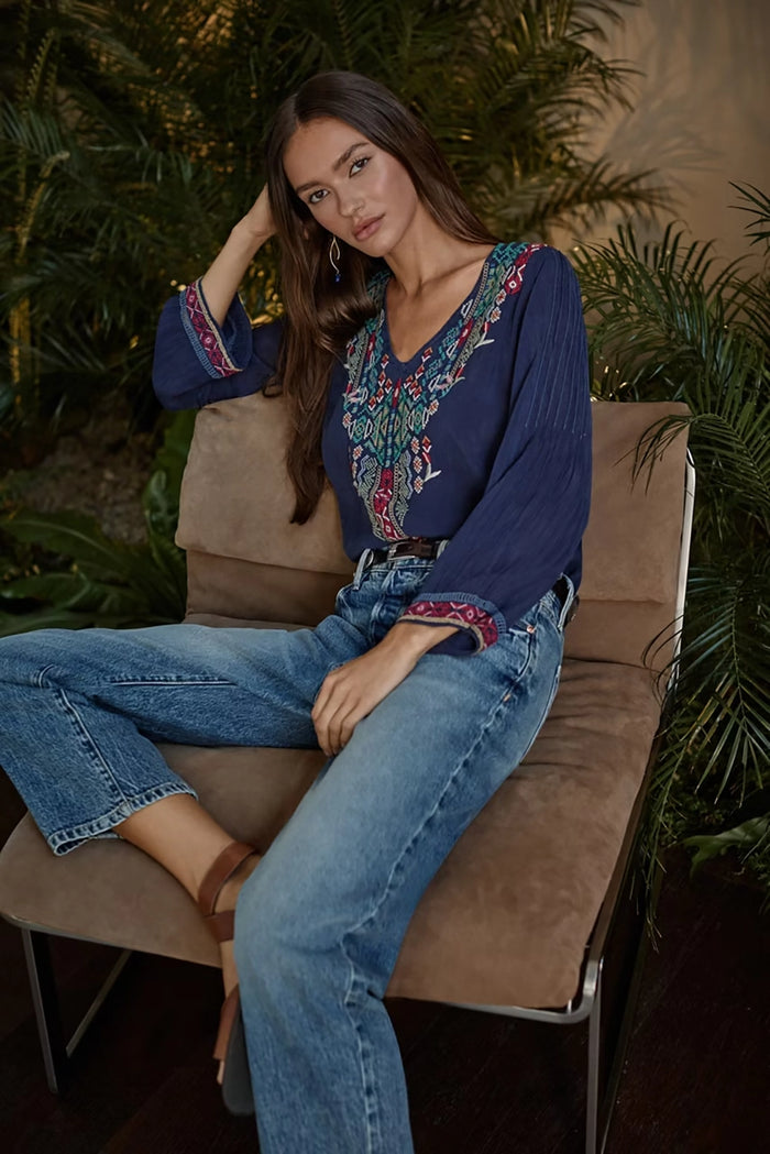 Johnny Was Winkle Blouse C13526-7- Pre-Order September Delivery