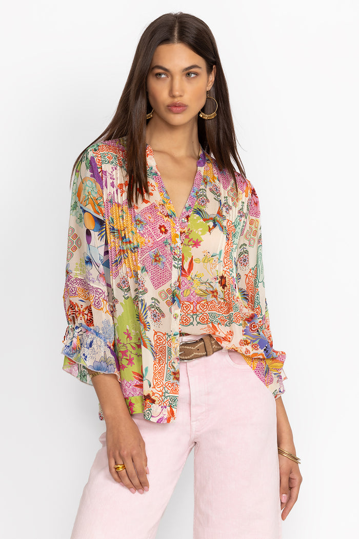 Johnny Was Vacanza Blouse - Mcdreamer C13724B4 - Pre Order Early June Delivery
