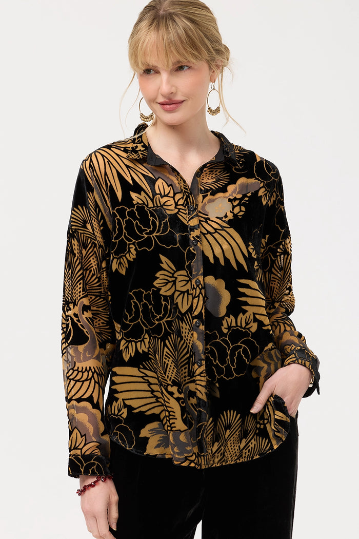 Johnny Was The Audrey Shirt With Shirt Tail Hem C13725-9