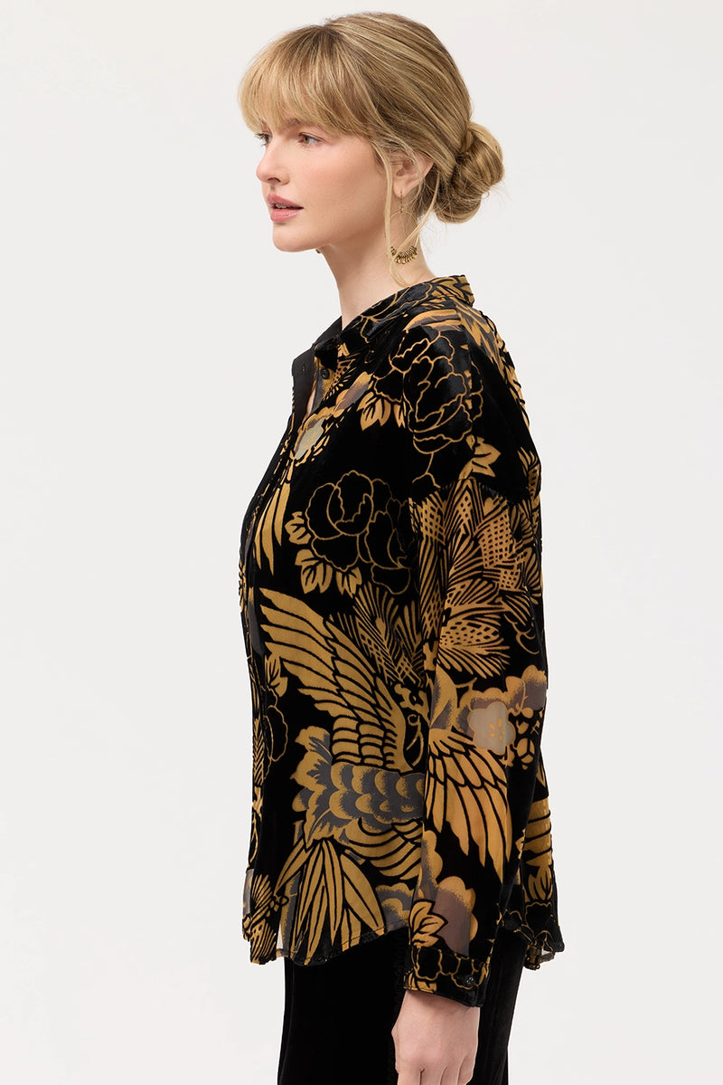 Johnny Was The Audrey Shirt With Shirt Tail Hem C13725-9