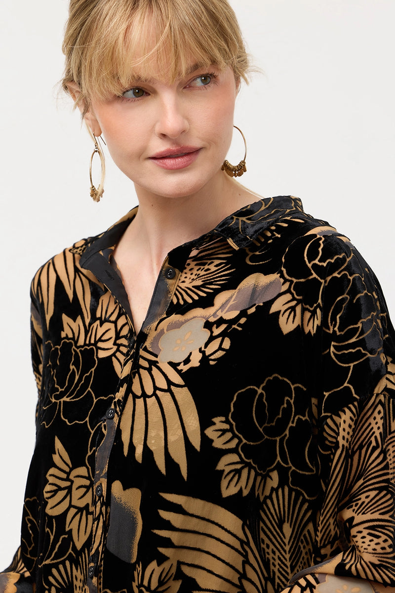 Johnny Was The Audrey Shirt With Shirt Tail Hem C13725-9