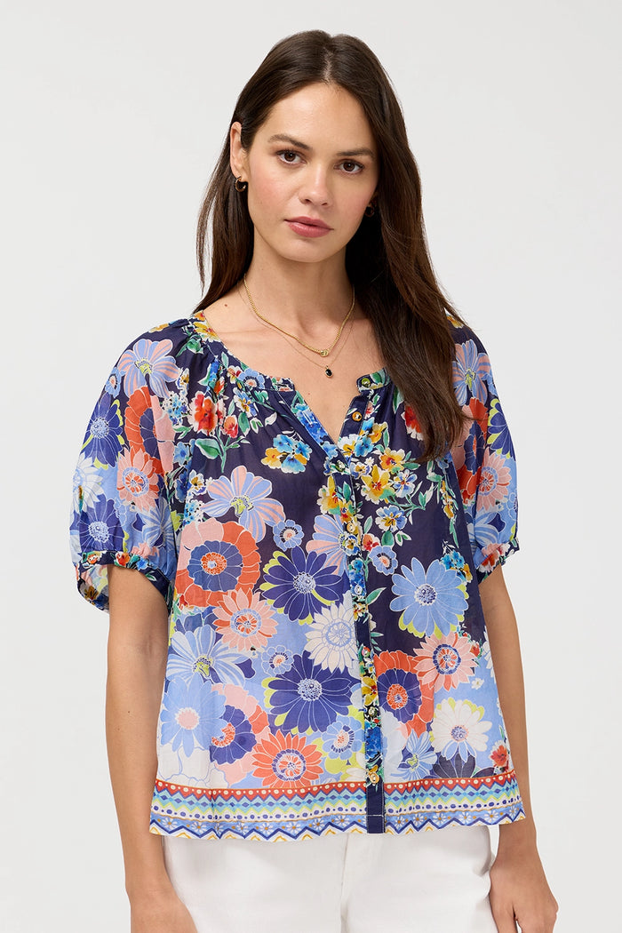 Johnny Was Margot Short Sleeve Blouse - Tiana C19526-5
