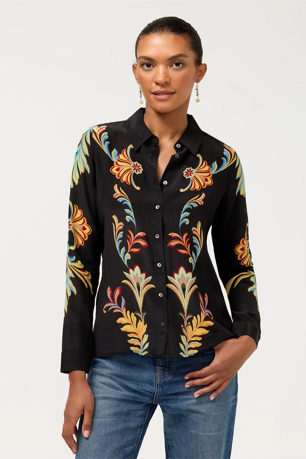 Johnny Was Maebelle Ruffle Blouse - Jurupa C19726-8 - Pre-Order October Delivery