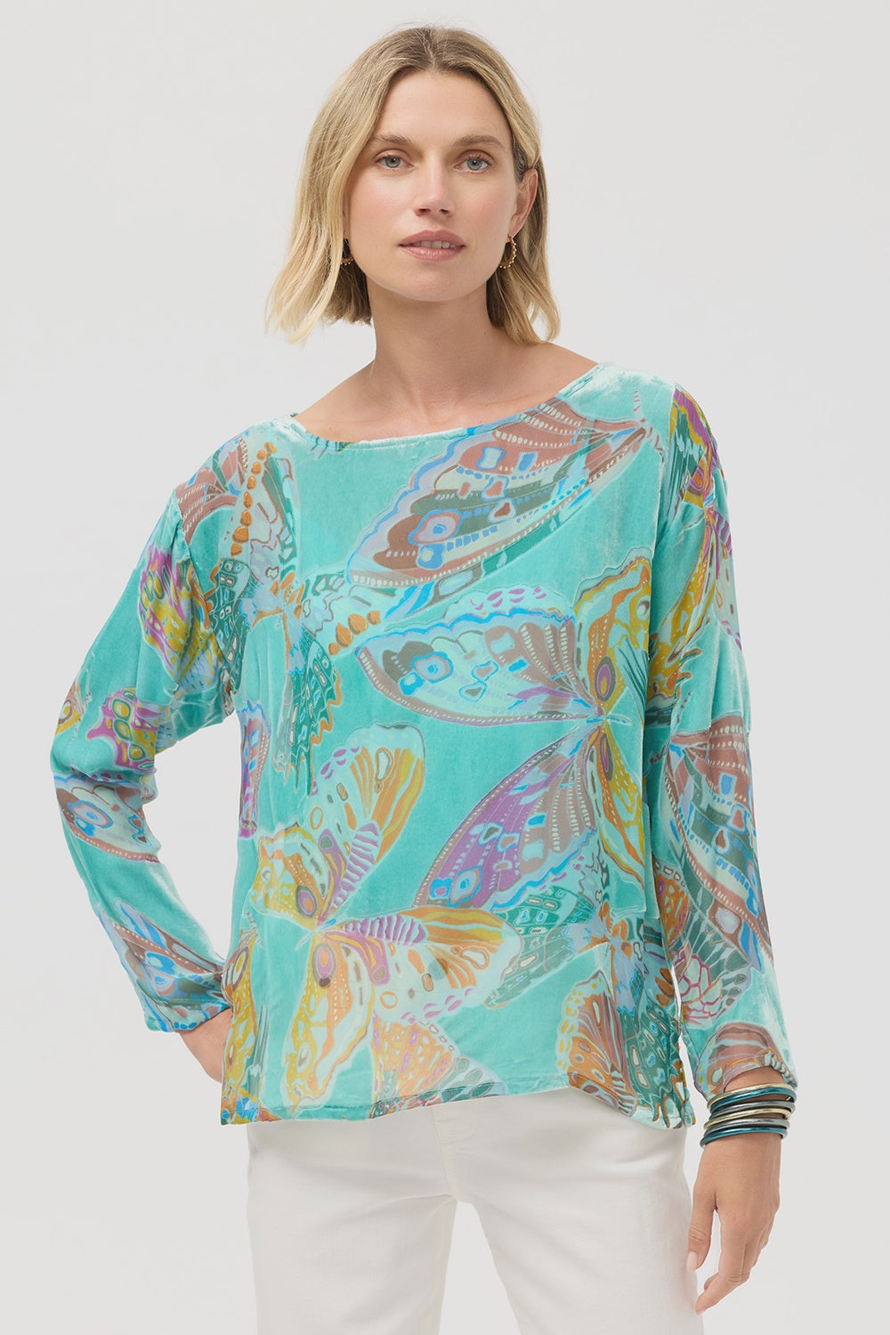 Johnny Was Leo Blouse- Ofelia Burnout (Slip) C19825-E